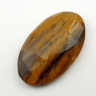 Tiger's eye faceted cabochon 31x19 mm no 23