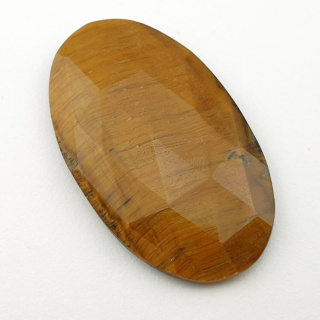 Tiger's eye faceted cabochon 37x22 mm no 3