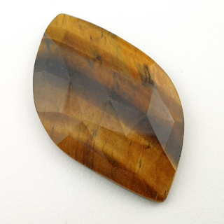 Tiger's eye faceted cabochon 40x24 mm no 4