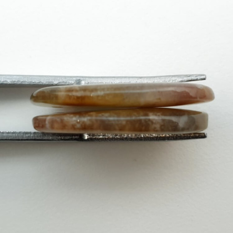 Agate pair of cabochons with hole 23x15 mm no P237 Agate pair of cabochons with hole 23x15 mm no P237