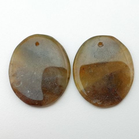 Agat para kaboszonów z dziurką 25x21 mm nr P232 Agat para kaboszonów z dziurką 25x21 mm nr P232