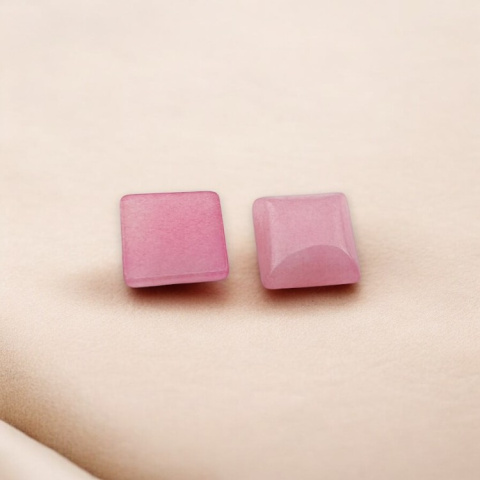 Pink jade cabochon 10x10 mm 1 pc Pink jade cabochon 10x10 mm 1 pc