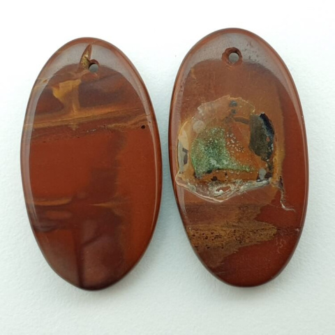 Jasper noreena pair of cabochons with hole 27x15 mm no P291 Jasper noreena pair of cabochons with hole 27x15 mm no P291