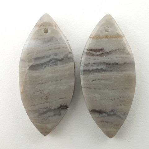Jasper pair of cabochons with hole 25x13 mm no. P128 Jasper pair of cabochons with hole 25x13 mm no. P128
