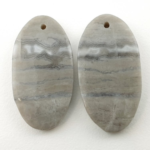 Jasper pair of cabochons with hole 26x13 mm no P125 Jasper pair of cabochons with hole 26x13 mm no P125