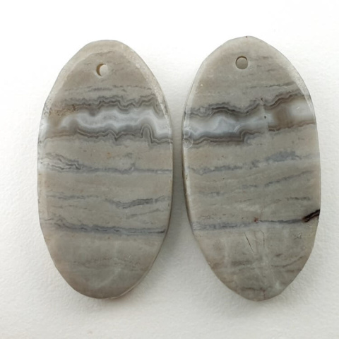 Jasper pair of cabochons with hole 26x13 mm no P125 Jasper pair of cabochons with hole 26x13 mm no P125