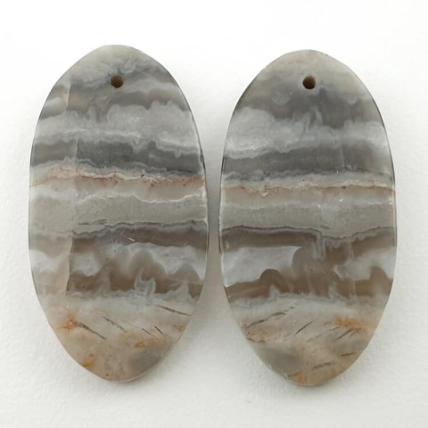 Jasper pair of cabochons with hole 29x15 mm no. P133 Jasper pair of cabochons with hole 29x15 mm no. P133