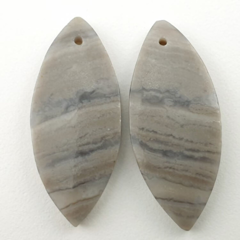 Jasper pair of cabochons with hole 33x14 mm no P139 Jasper pair of cabochons with hole 33x14 mm no P139