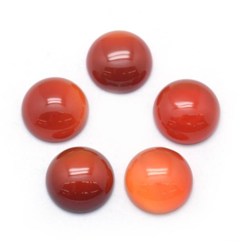 Karneol kaboszon fi 14 mm 1 szt Karneol kaboszon fi 14 mm 1 szt