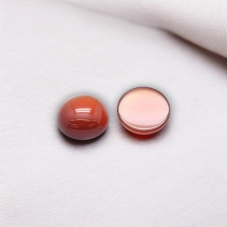 Carnelian cabochon fi 14 mm 1 pc