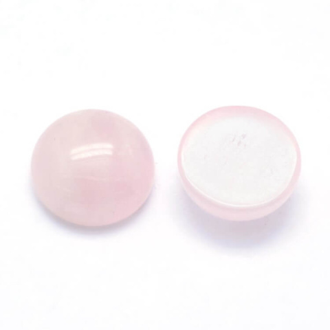 Kwarc różowy kaboszon fi 12 mm 1 szt Kwarc różowy kaboszon fi 12 mm 1 szt