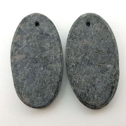Nuummit pair of 28x15 mm hole cabochons no P295 Nuummit pair of 28x15 mm hole cabochons no P295