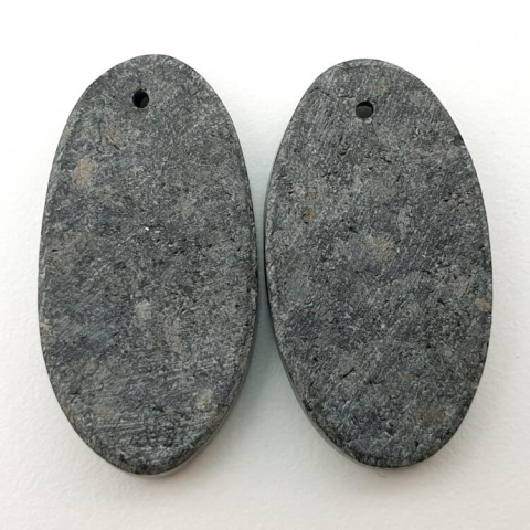 Nuummit pair of 28x15 mm hole cabochons no. P300 Nuummit pair of 28x15 mm hole cabochons no. P300