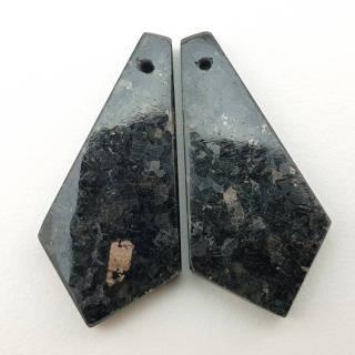 Nuummit pair of cabochons with hole 29x14 mm no P298
