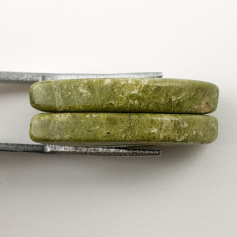 Unakitee pair of cabochons with hole 25x13 mm no. P152 Unakitee pair of cabochons with hole 25x13 mm no. P152