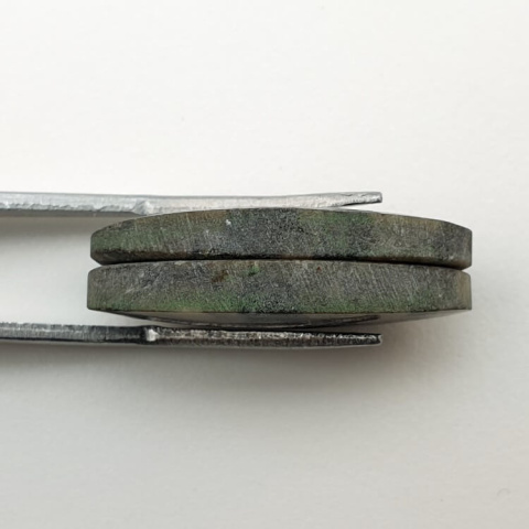 Variolite pair of cabochons with hole 25x12 mm no P249 Variolite pair of cabochons with hole 25x12 mm no P249