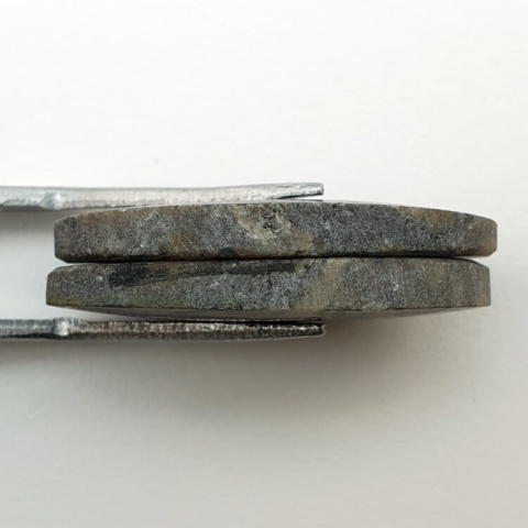 Variolite pair of cabochons with hole 25x13 mm no P254 Variolite pair of cabochons with hole 25x13 mm no P254