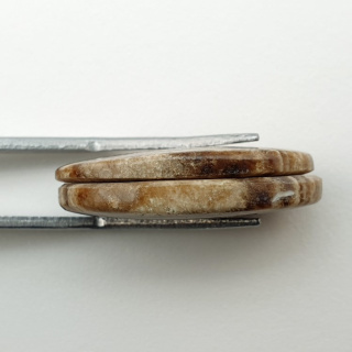 Aragonit para kaboszonów z dziurką 25x14 mm nr P428