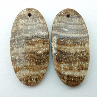 Aragonit para kaboszonów z dziurką 28x14 mm nr P427