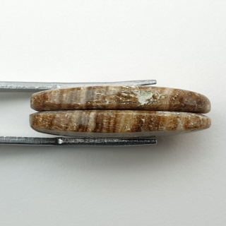 Aragonit para kaboszonów z dziurką 28x14 mm nr P427