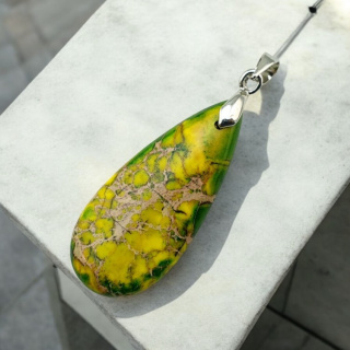 Imperial jasper pendant 35x15 mm no. 104