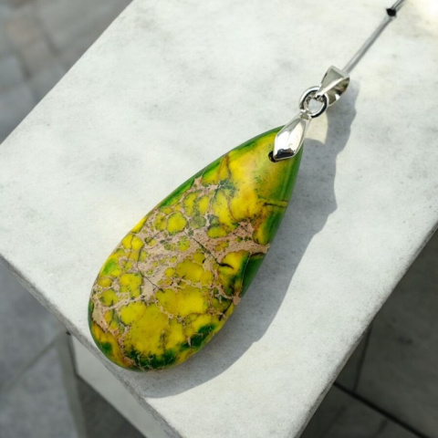 Imperial jasper pendant 35x15 mm no. 104 Imperial jasper pendant 35x15 mm no. 104