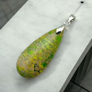 Imperial jasper pendant 35x15 mm no. 108