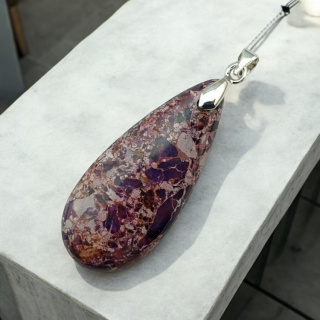 Imperial jasper pendant 35x15 mm no. 120
