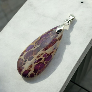 Imperial jasper pendant 35x15 mm no. 121