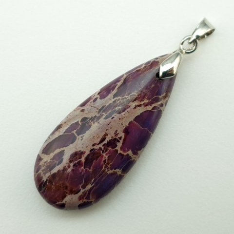 Imperial jasper pendant 35x15 mm no 125 Imperial jasper pendant 35x15 mm no 125