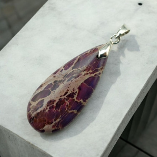 Imperial jasper pendant 35x15 mm no. 125