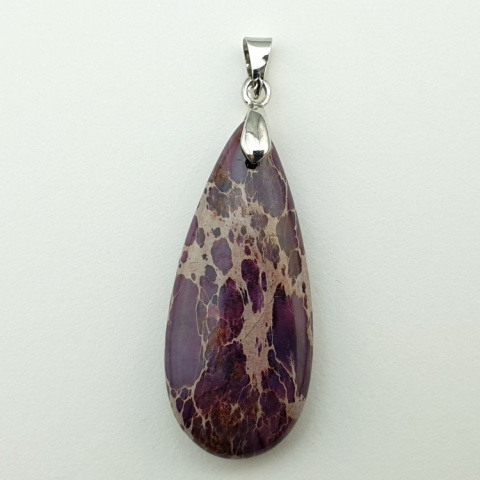Imperial jasper pendant 35x15 mm no 125 Imperial jasper pendant 35x15 mm no 125