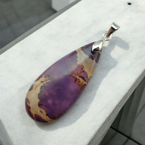 Imperial jasper pendant 35x15 mm no. 126 Imperial jasper pendant 35x15 mm no. 126