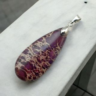 Imperial jasper pendant 35x15 mm no. 129