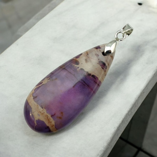 Imperial jasper pendant 35x15 mm no. 132