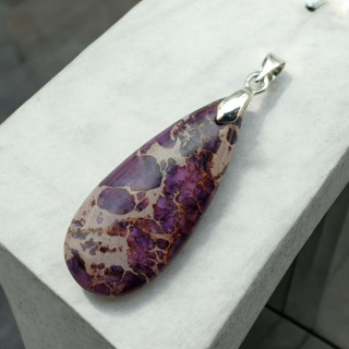 Imperial jasper pendant 35x15 mm no. 136