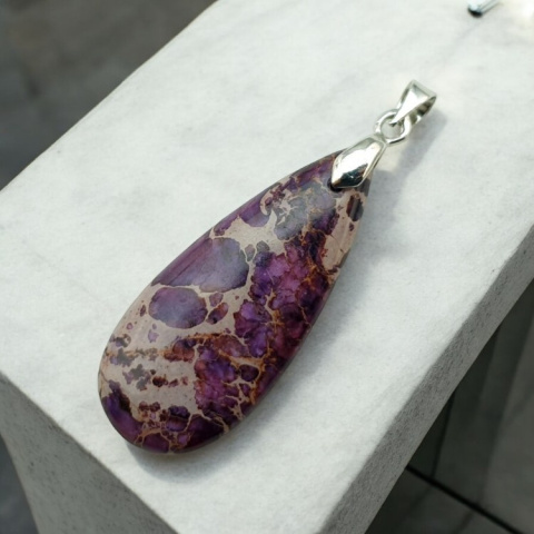 Imperial jasper pendant 35x15 mm no 136 Imperial jasper pendant 35x15 mm no 136