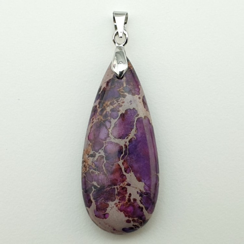 Imperial jasper pendant 35x15 mm no 136 Imperial jasper pendant 35x15 mm no 136
