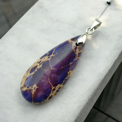 Imperial jasper pendant 35x15 mm no 137 Imperial jasper pendant 35x15 mm no 137