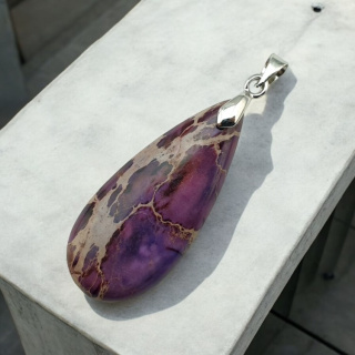 Imperial jasper pendant 35x15 mm no. 139