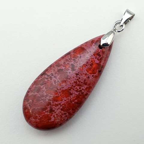 Imperial jasper pendant 35x15 mm no. 75