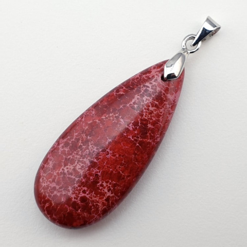 Imperial jasper pendant 35x15 mm no 76 Imperial jasper pendant 35x15 mm no 76