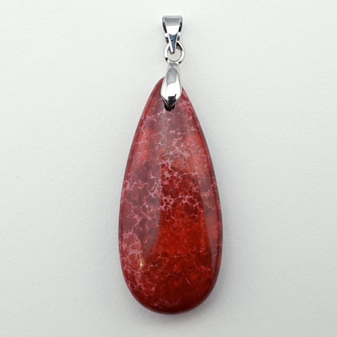 Imperial jasper pendant 35x15 mm no 76 Imperial jasper pendant 35x15 mm no 76