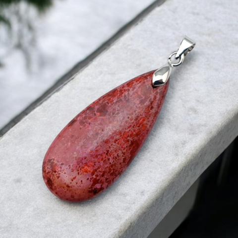 Imperial jasper pendant 35x15 mm no 77 Imperial jasper pendant 35x15 mm no 77