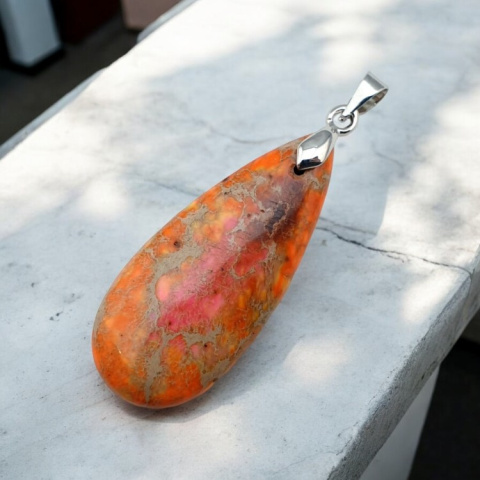 Imperial jasper pendant 35x15 mm no. 80 Imperial jasper pendant 35x15 mm no. 80