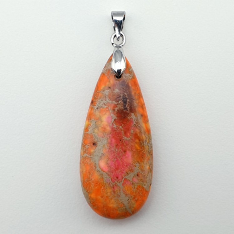 Imperial jasper pendant 35x15 mm no. 80 Imperial jasper pendant 35x15 mm no. 80