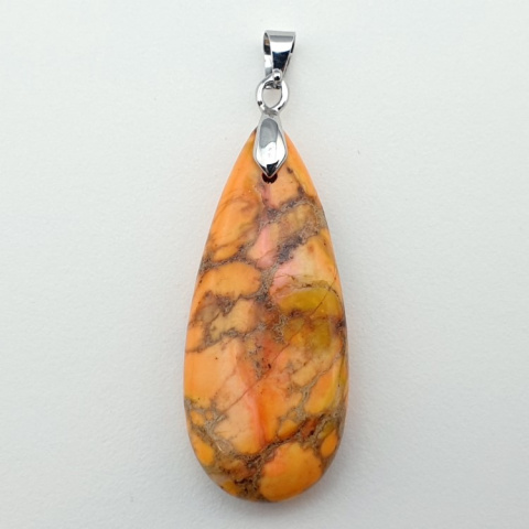 Imperial jasper pendant 35x15 mm no 81 Imperial jasper pendant 35x15 mm no 81