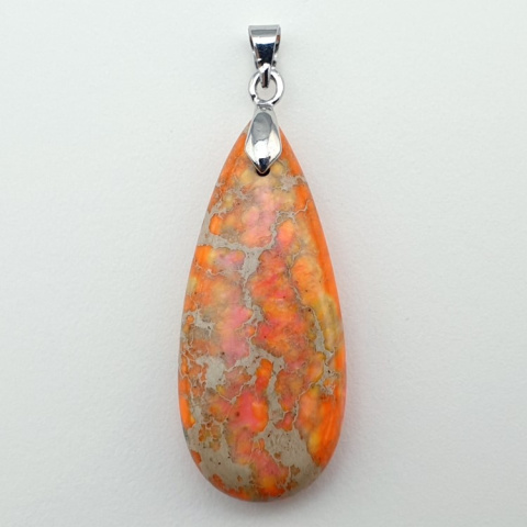 Imperial jasper pendant 35x15 mm no 98 Imperial jasper pendant 35x15 mm no 98