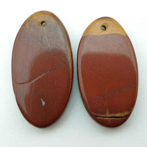 Jasper noreena pair of cabochons with hole 26x14 mm no P288 Jasper noreena pair of cabochons with hole 26x14 mm no P288