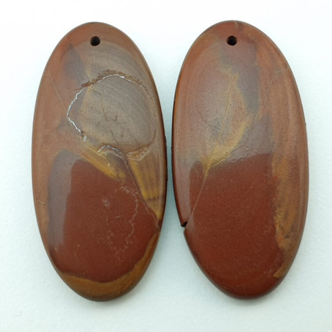 Jaspis noreena para kaboszonów z dziurką 35x17 mm nr P285 Jaspis noreena para kaboszonów z dziurką 35x17 mm nr P285